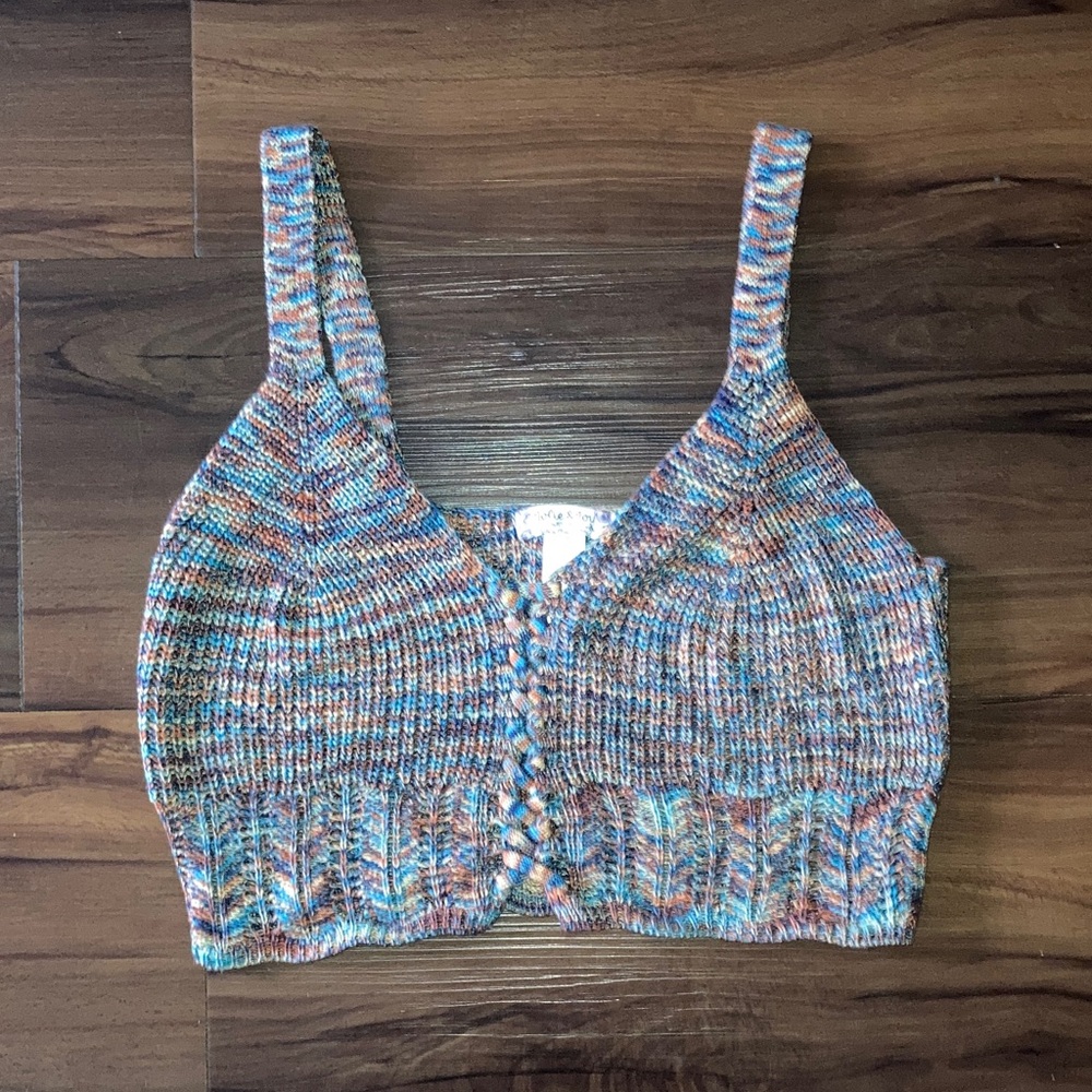Multicolor Knit Women's Top